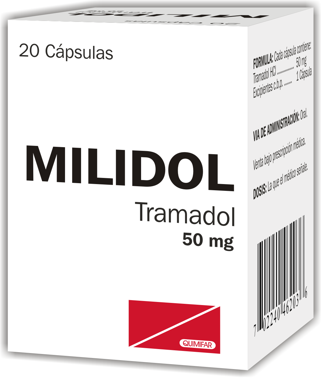 Milidol Capsula 50 mg caja x20