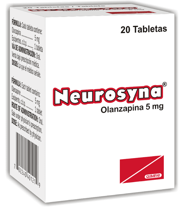 Neurosyna Tableta 5 mg frasco x20