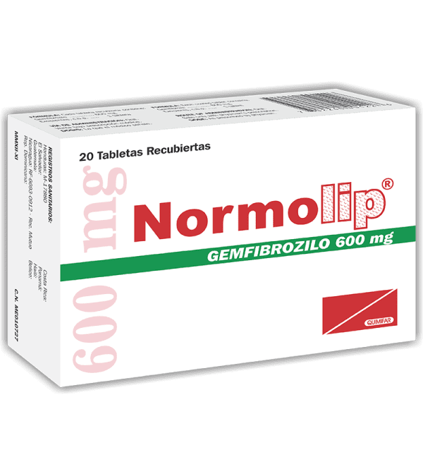 Normolip Tableta 600 mg caja x20