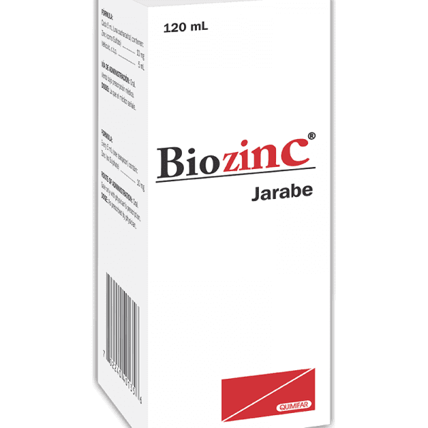 Biozinc Jarabe 10 mg / 5 ml frasco 120 ml