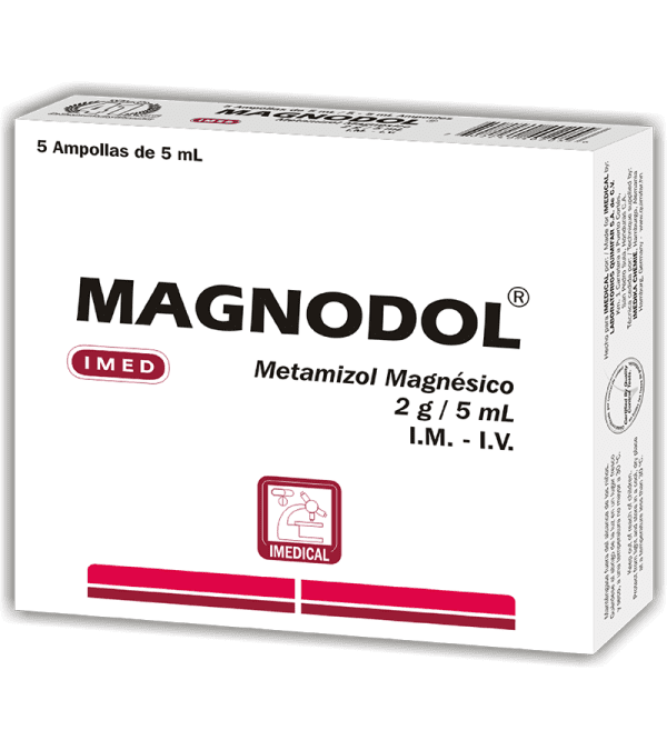 Magnodol Ampolla Inyectable2 g / 5 ml caja x5