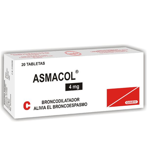 Asmacol Tableta 4 mg caja x20