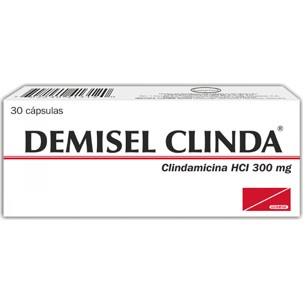 Dimisel Clinda Capsulas 300 mg caja x30