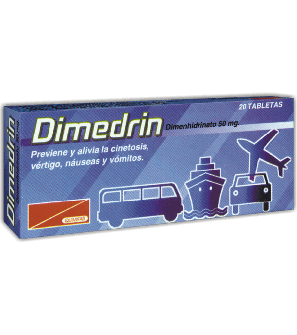 Dimedrin Tabletas 50 mg caja x20