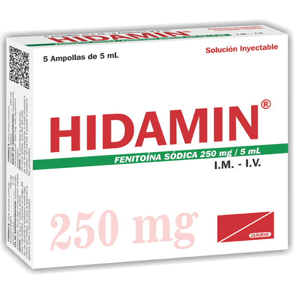 Hidamin Ampollas 250 mg caja x5