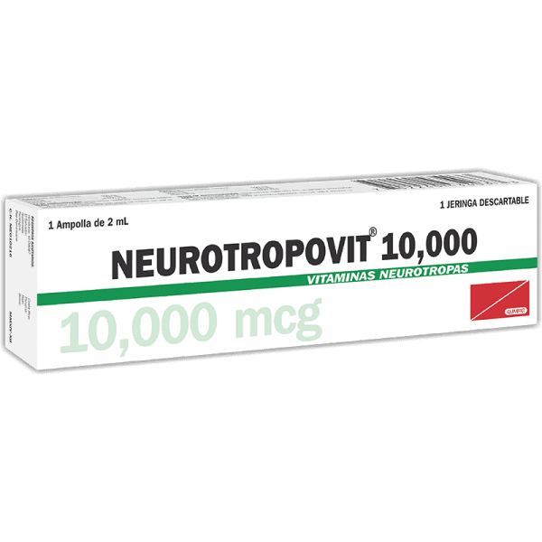 Neurotropovit Ampolla Inyectable 10000 mcg / 2 mlcaja x1
