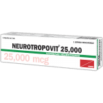 Neurotropovit Ampolla Inyectable 25000 mcg / 2 ml caja x1