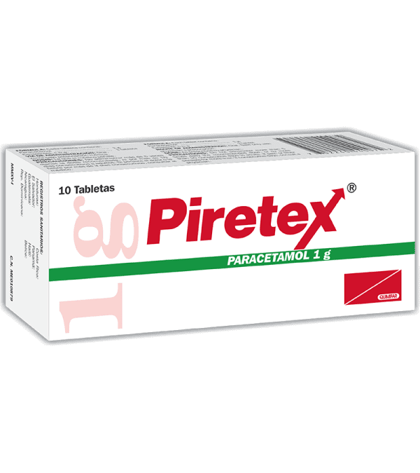 Piretex Tableta 1 g caja x10