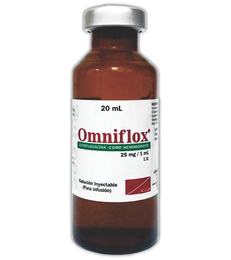 Omniflox Vial Inyectable 25 mg / 1 ml  frasco ampula 20 ml