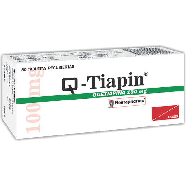 Q-Tiapin Tableta 100 mg caja x30