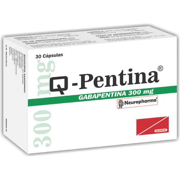 Q-Pentina Capsula 300 mg caja x30