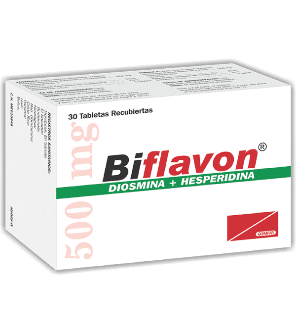 Biflavon Tableta Recubierta 500 mg caja x30