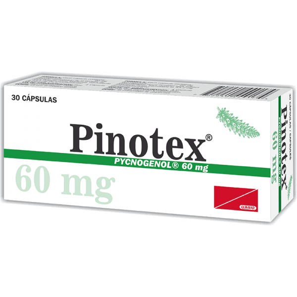 Pinotex Capsulas 60 mg caja x30