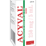 Acyval Jarabe 250 mg / 5 ml frasco 120 ml