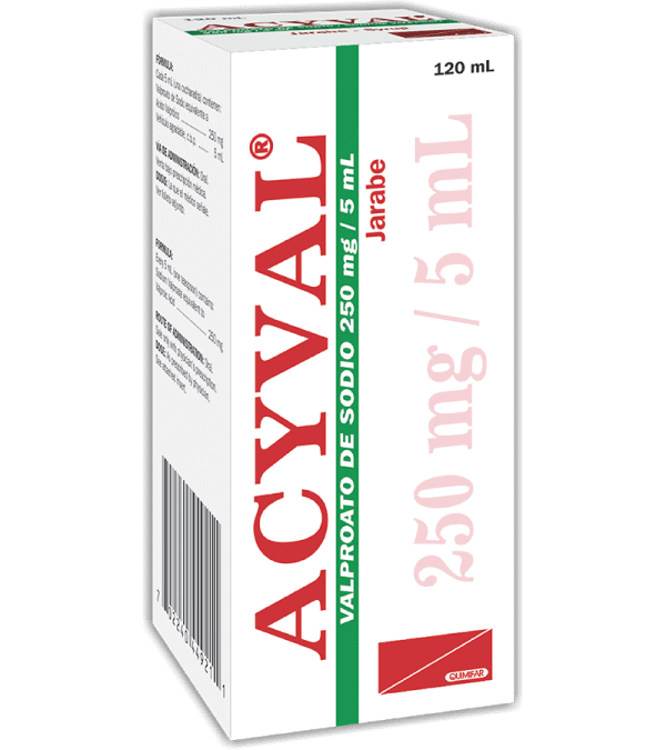 Acyval Jarabe 250 mg / 5 ml frasco 120 ml