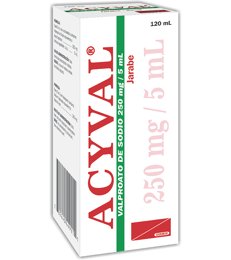 Acyval Jarabe 250 mg / 5 ml frasco 120 ml