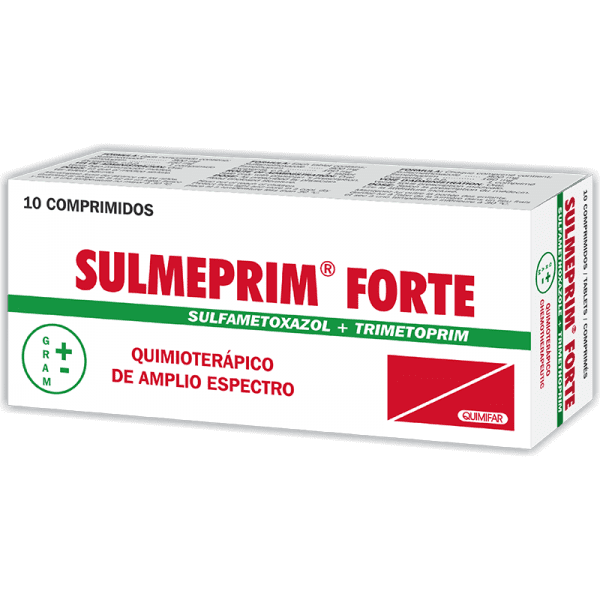 Sulmeprin Forte Comprimido 160/800 mg caja x10