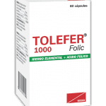 Tolefer Folic Capsulas 1000 + B12 frasco x60