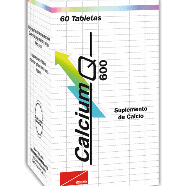 Calcium Q Tableta 600 mg frasco x60