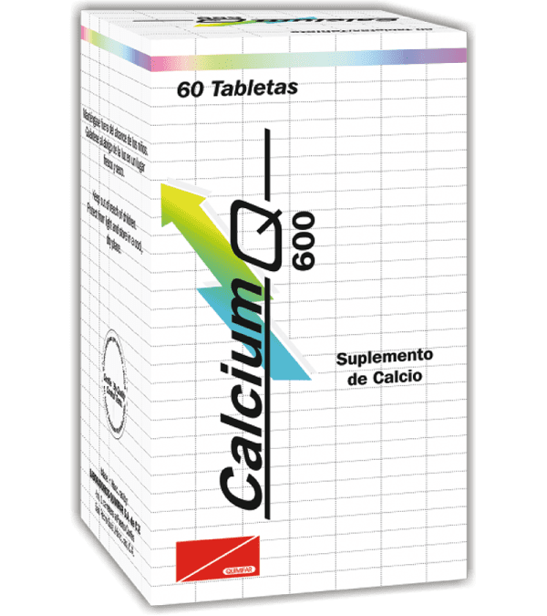 Calcium Q Tableta 600 mg frasco x60