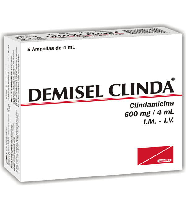 Demisel Clinda 600 mg x ampolla de 4 ml