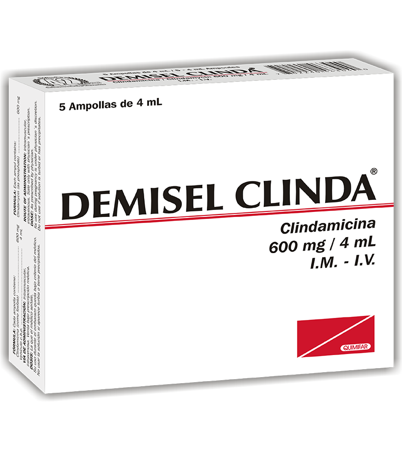 Demisel Clinda 600 mg x ampolla de 4 ml