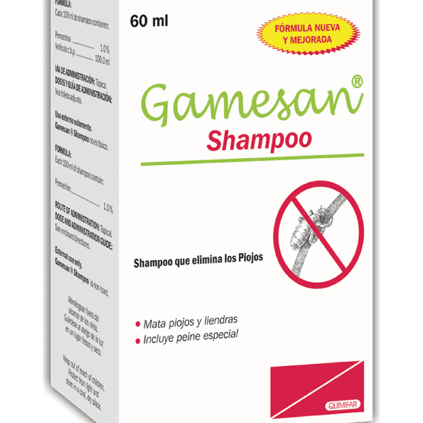 Gamesan Shampoo frasco 60 ml
