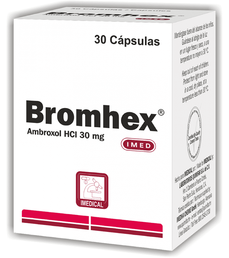 Bromhex Bromhex 30 mg caja x 30 cápsulas - Laboratorios Quimifar