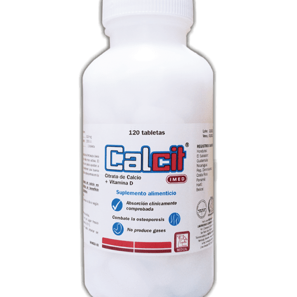 Calcit con Vitamina D Tableta frasco x120