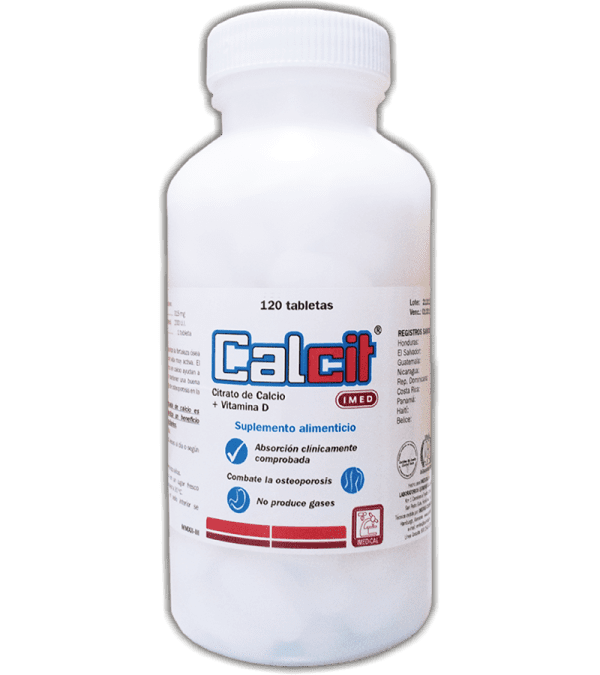 Calcit con Vitamina D Tableta frasco x120