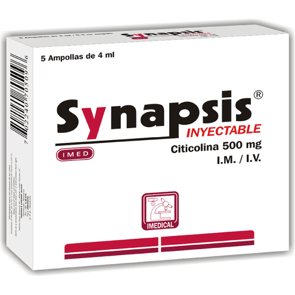 Synapsis Ampolla Inyectable 500 mg / 4 ml caja x5