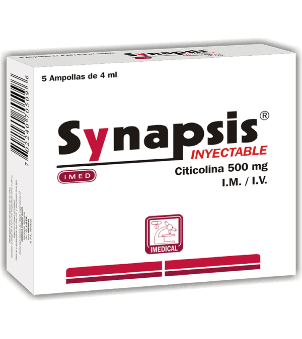 Synapsis Ampolla Inyectable 500 mg / 4 ml caja x5