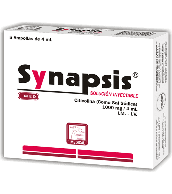 Synapsis Ampolla Inyectable 1000 mg / 4 ml caja x5