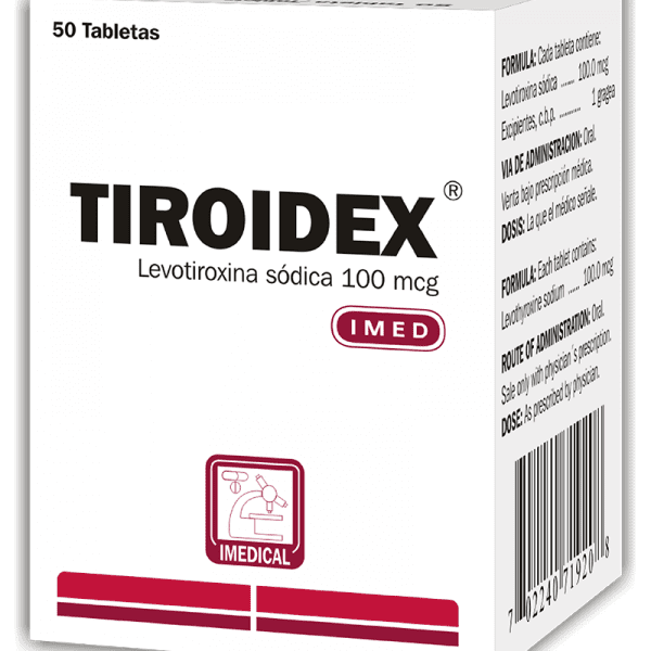 Tiroidex Tableta 100 mg frasco x50