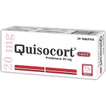 Quisocort Tableta 20 mg caja x20
