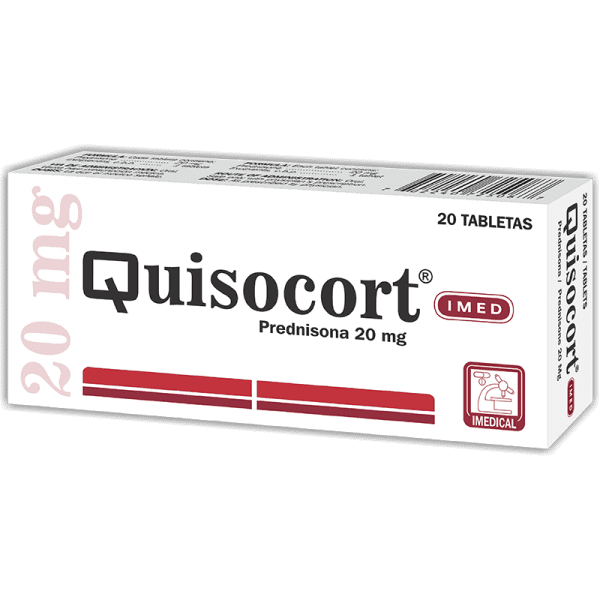 Quisocort Tableta 20 mg caja x20