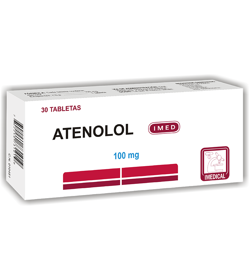 Atenolol Tableta 100 mg caja x30