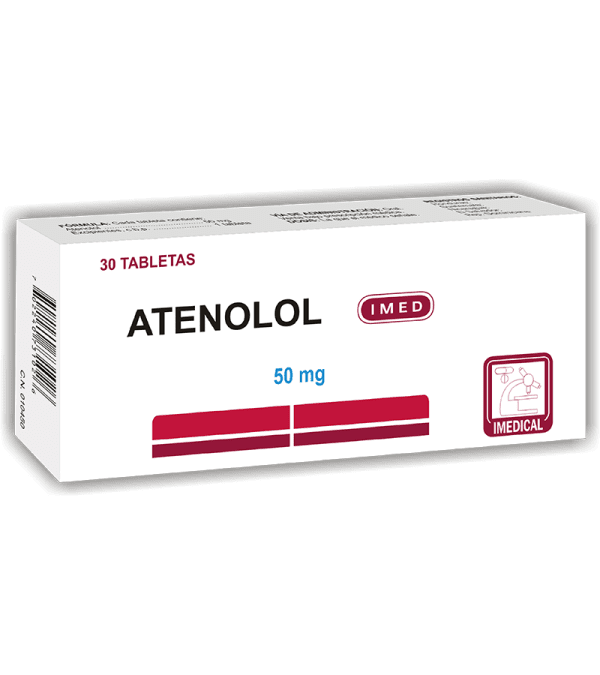 Atenolol Tableta 50 mg caja x30