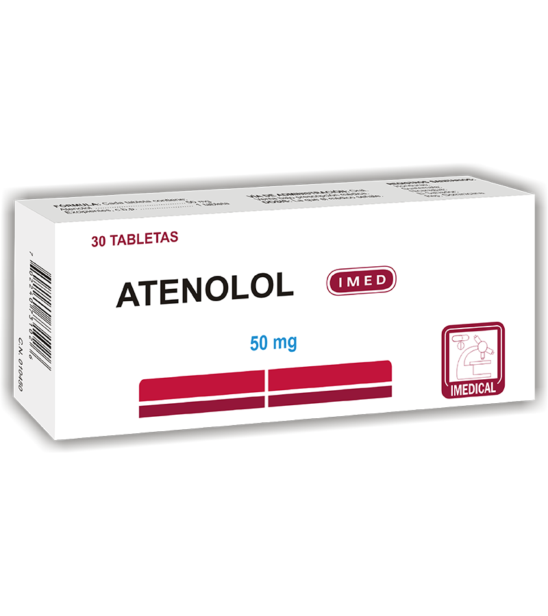 Atenolol Tableta 50 mg caja x30