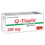 Q-Tiapin 300mg caja x 30 tabletas
