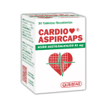 Cardio Aspircaps 81 mg frasco x 30 tabletas