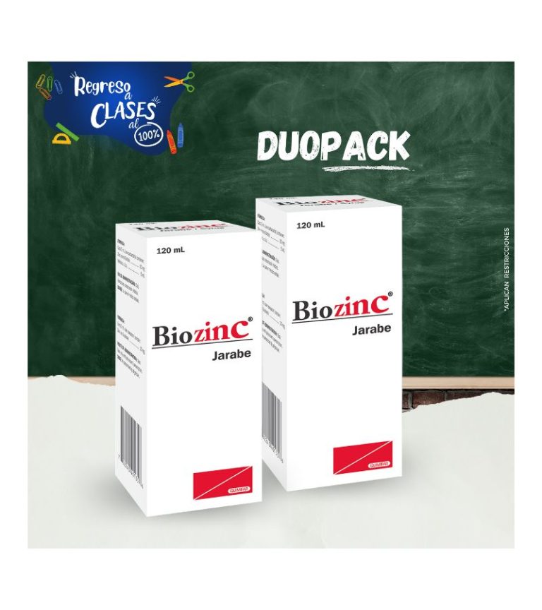 Biozinc Biozinc jarabe frasco x 120 ml (DUOPACK) - Laboratorios Quimifar
