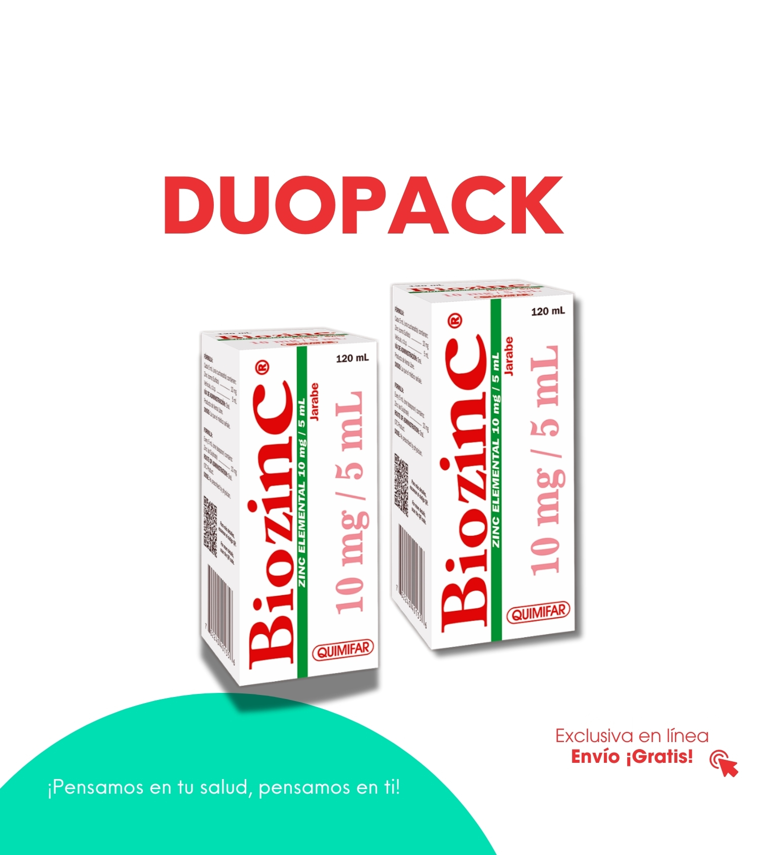 Sitio web Biozinc jarabe Duopack Biozinc jarabe frasco x 120 ml (DUOPACK) - Imagen 1