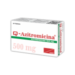 Q-Azitromicina 500 mg caja x 10 tabletas