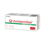 Q-Ivermectina 6mg caja x 30 tabletas