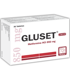 Gluset Tableta 850 mg caja x30